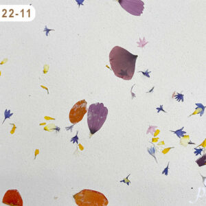 Recycled Paper with Flower Petals